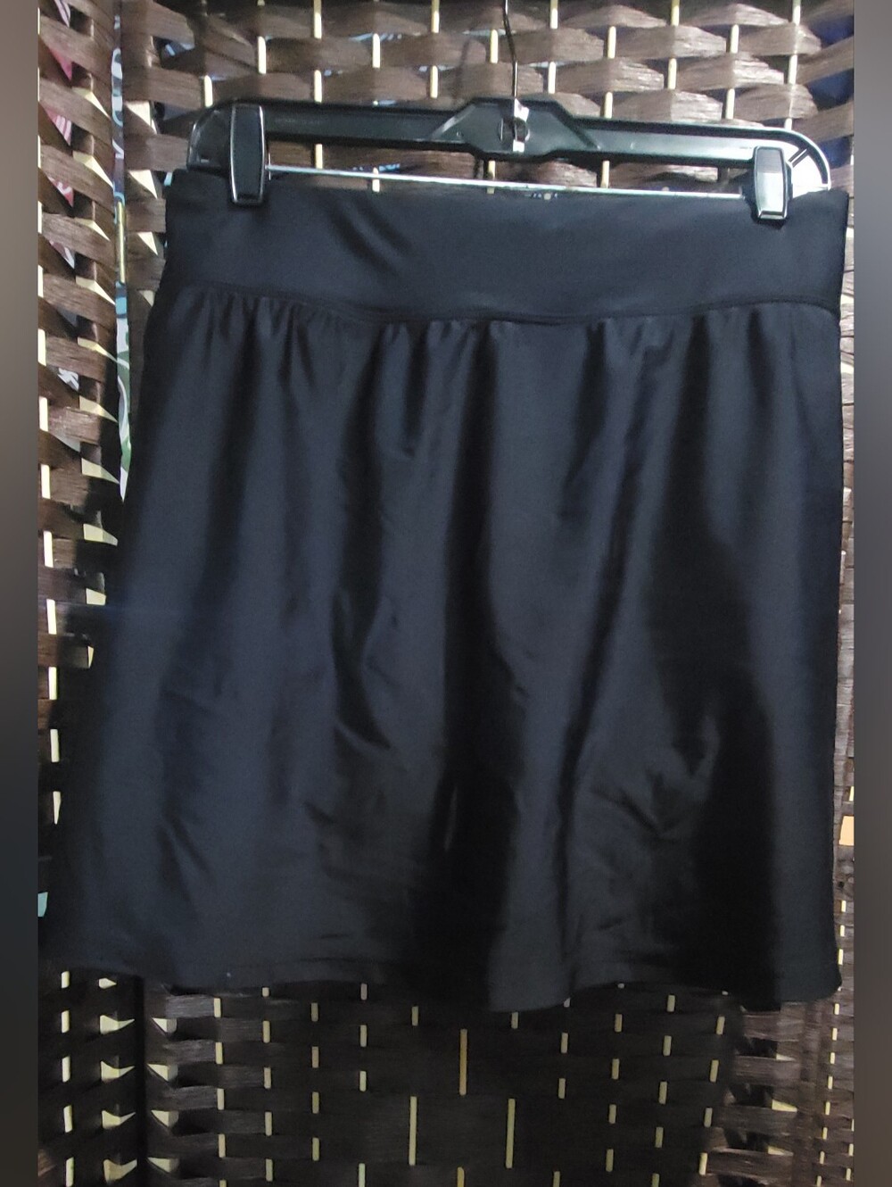 Catherines Black Midi Swim-skirt